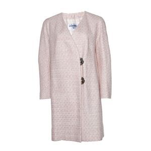 Chanel Pink tweed lurex coat